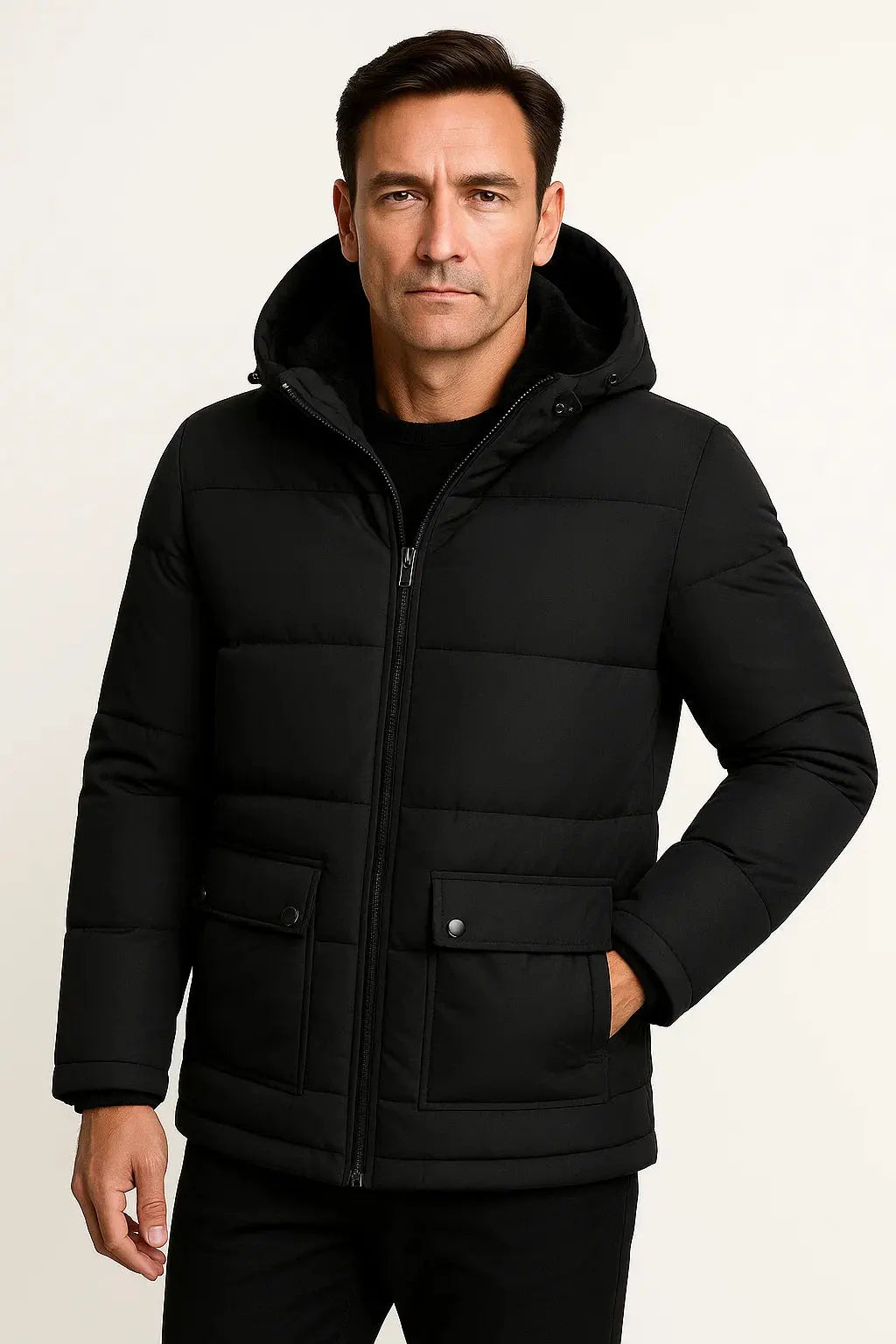 Men's Oversized Hooded Padded Winter Jacket