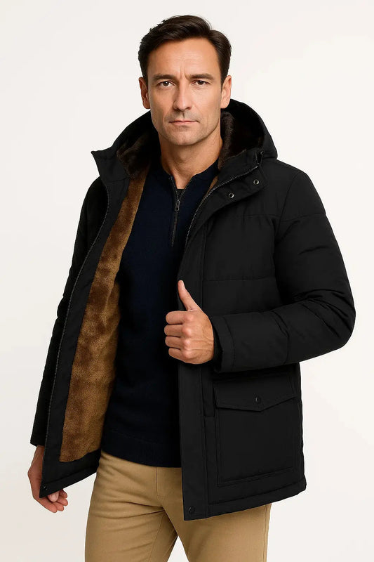 Men's Oversized Hooded Padded Winter Jacket