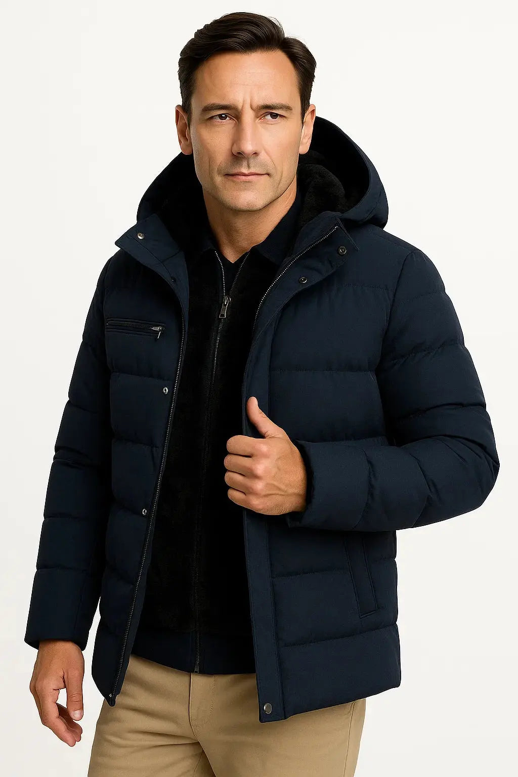 Men's Oversized Hooded Padded Winter Jacket