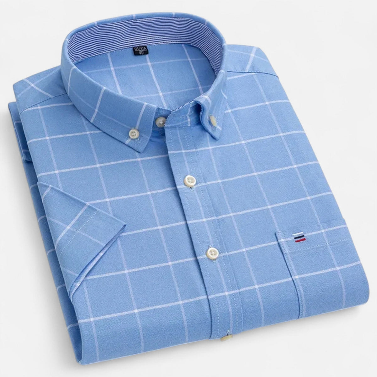Men's Oxford Cotton Short Sleeve Summer Shirt