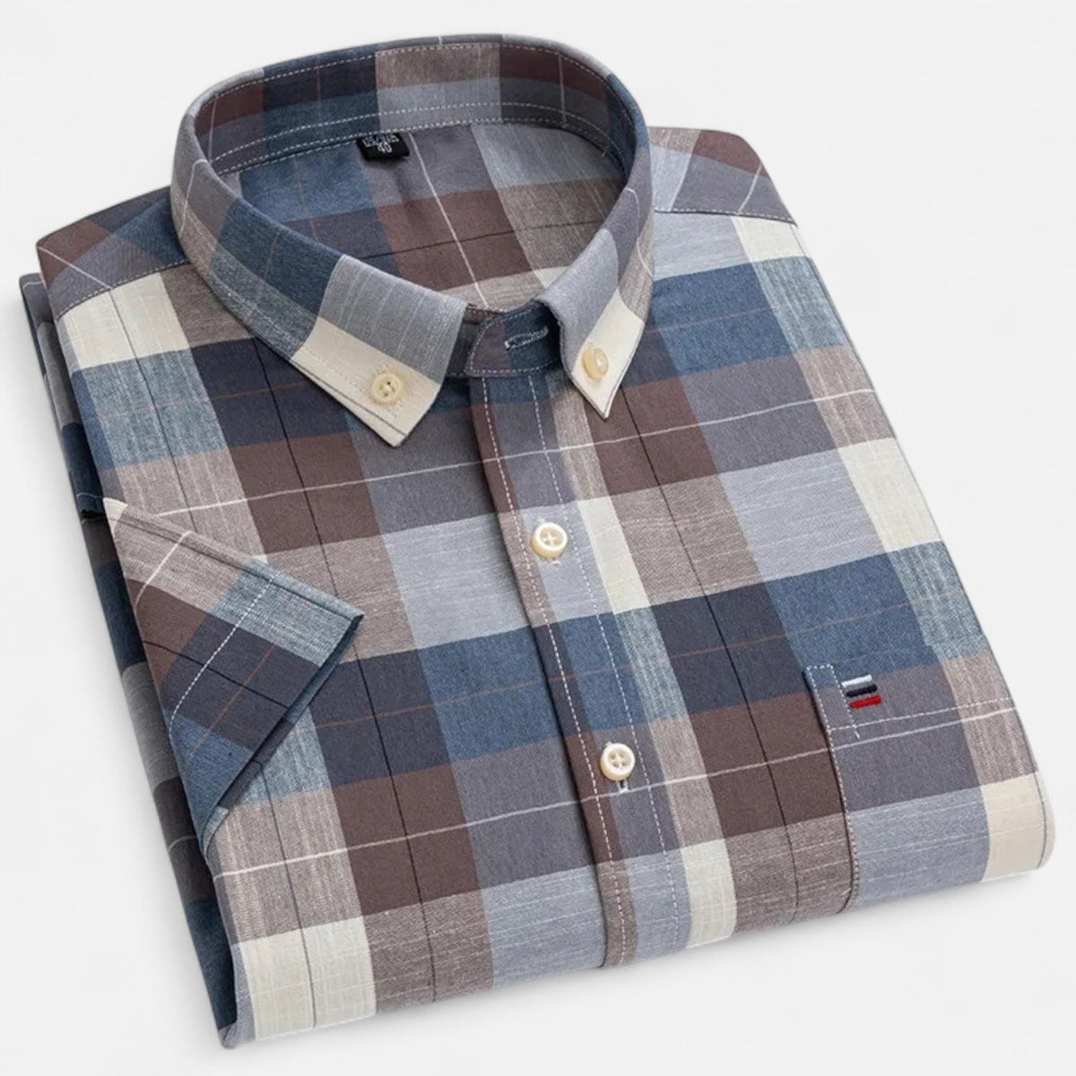 Men's Oxford Cotton Short Sleeve Summer Shirt