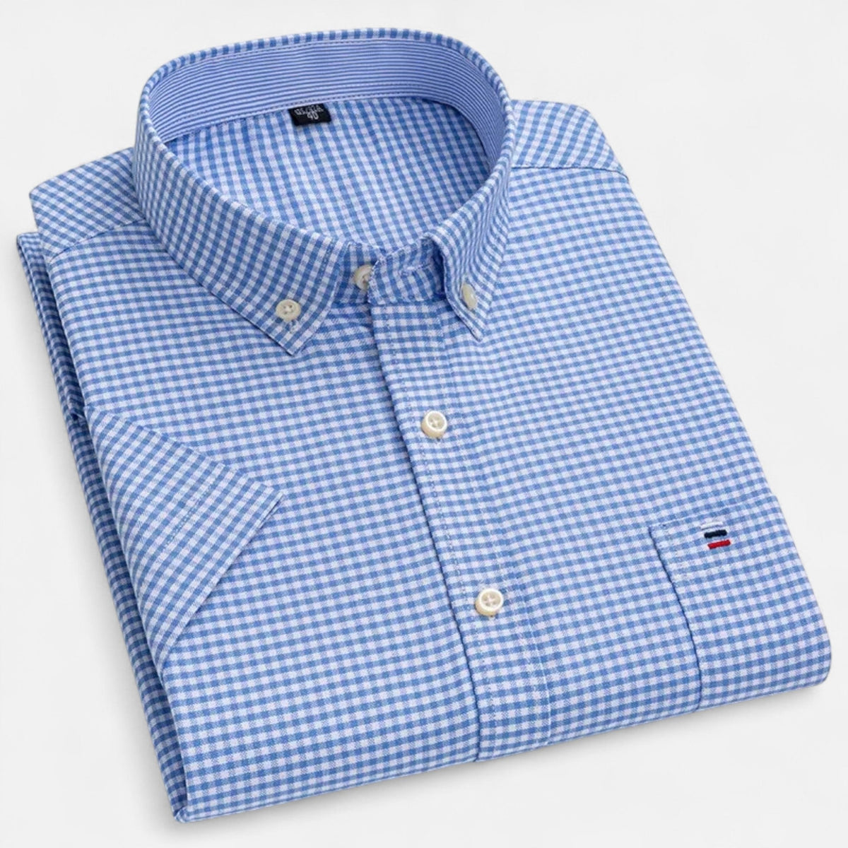 Men's Oxford Cotton Short Sleeve Summer Shirt