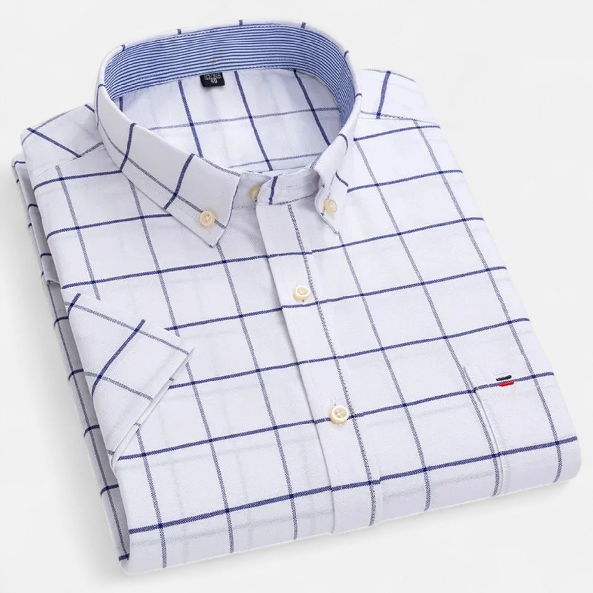 Men's Oxford Cotton Short Sleeve Summer Shirt