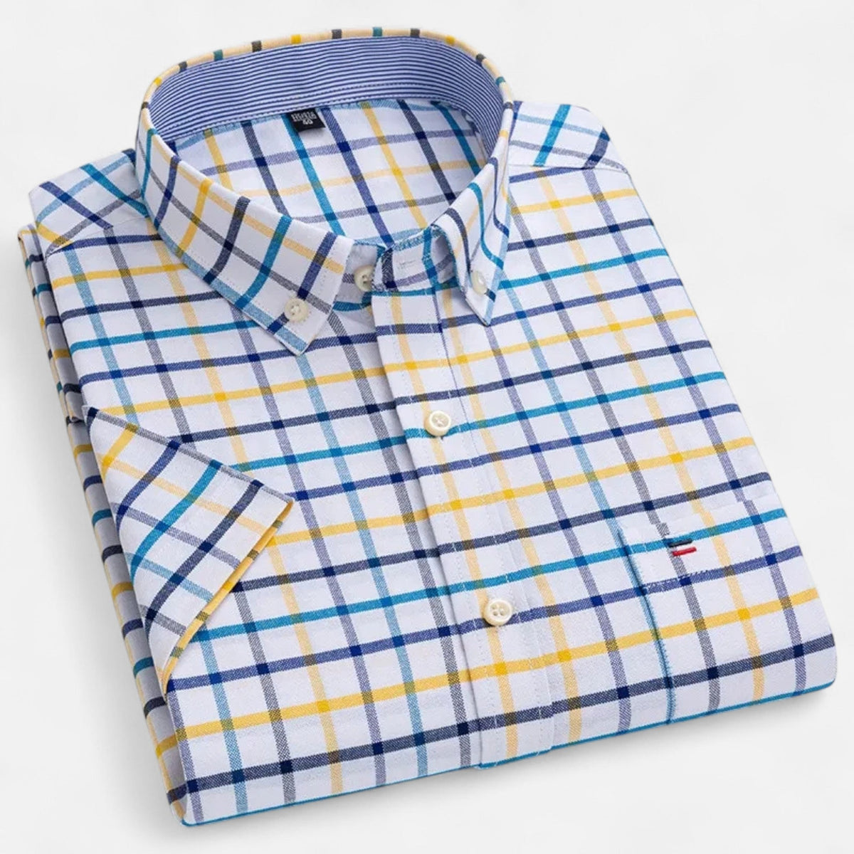 Men's Oxford Cotton Short Sleeve Summer Shirt