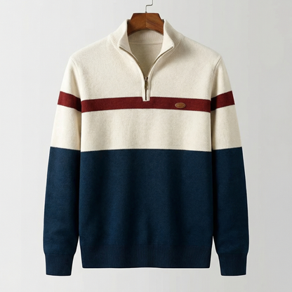 Men's Quarter Zip Cotton Pullover