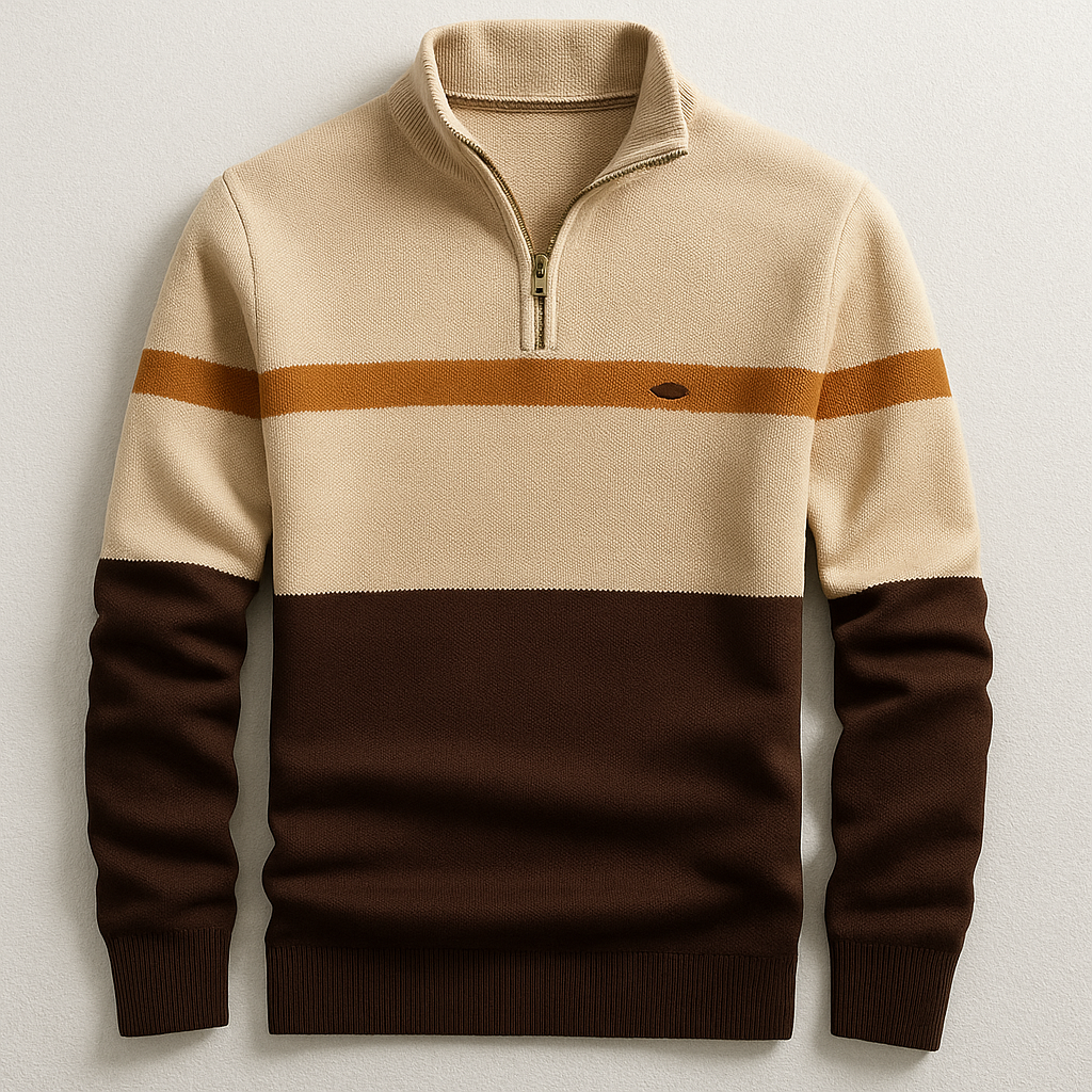 Men's Quarter Zip Cotton Pullover