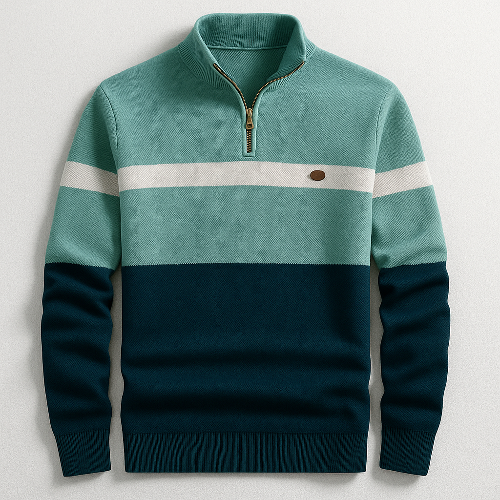 Men's Quarter Zip Cotton Pullover