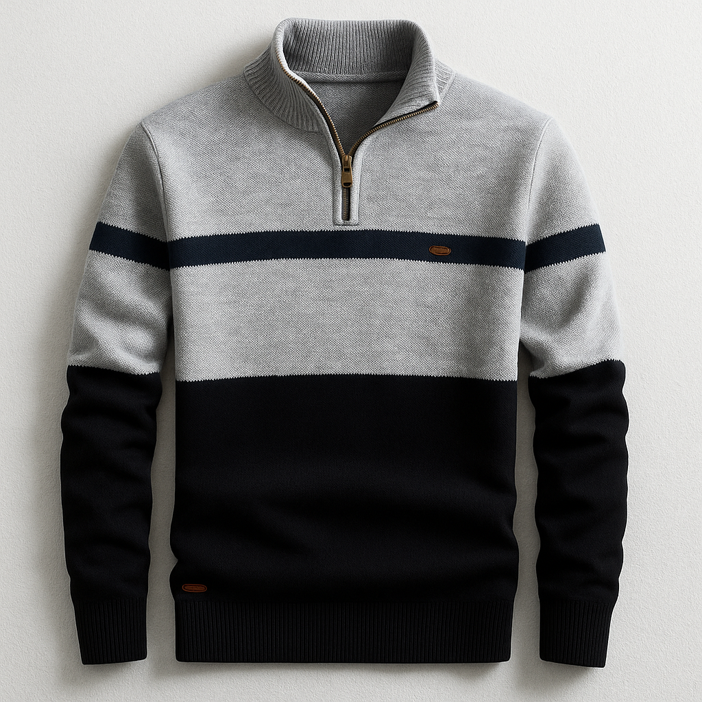 Men's Quarter Zip Cotton Pullover