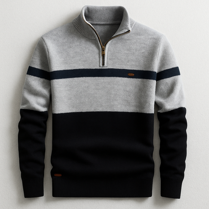 Men's Quarter Zip Cotton Pullover