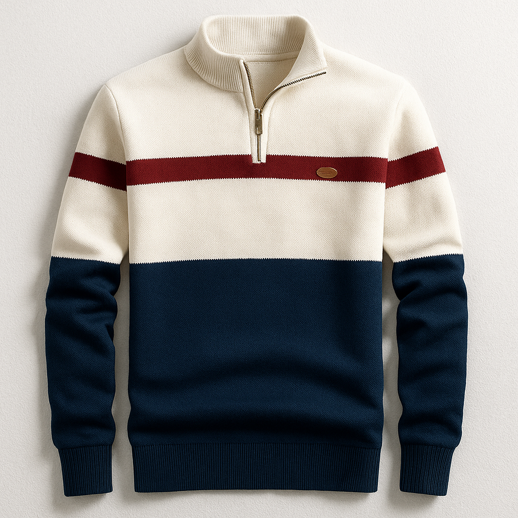 Men's Quarter Zip Cotton Pullover