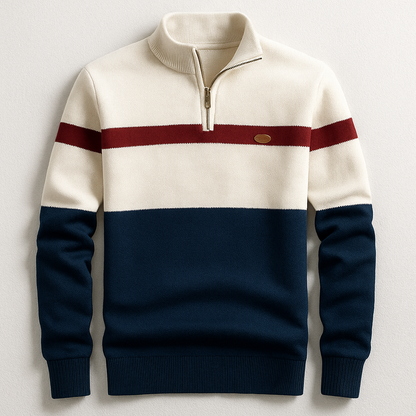 Men's Quarter Zip Cotton Pullover