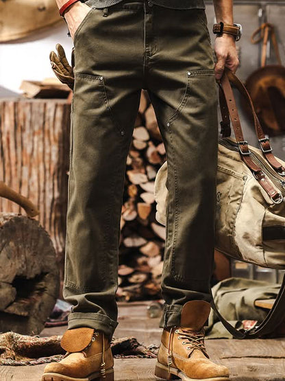 Men's Reinforced Cotton Twill Utility Trousers