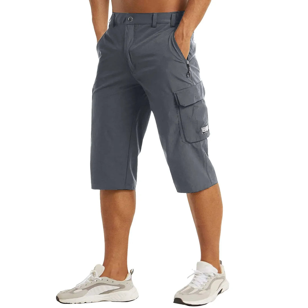 Men's Relaxed Cargo Three Quarter Shorts