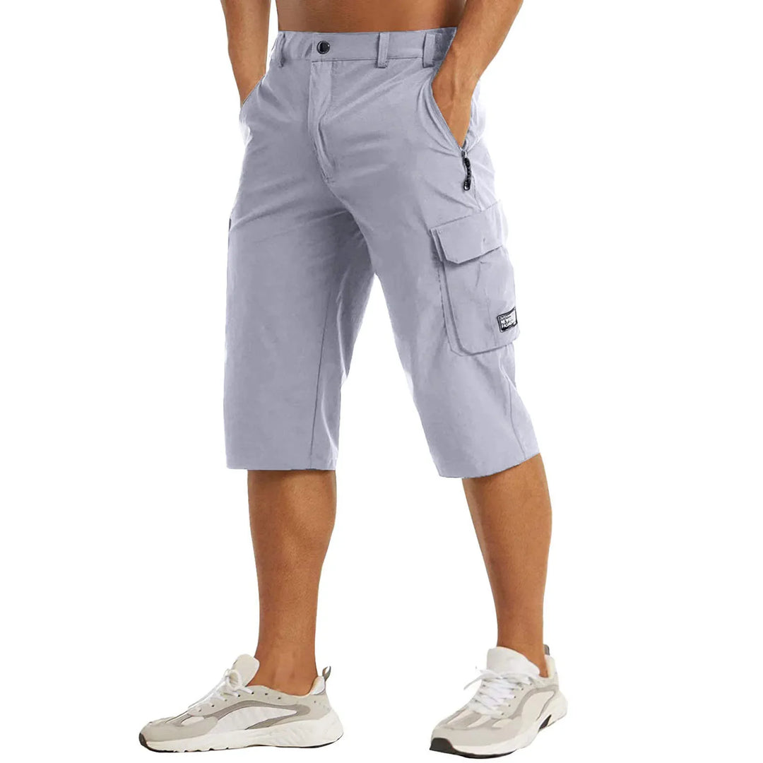 Men's Relaxed Cargo Three Quarter Shorts