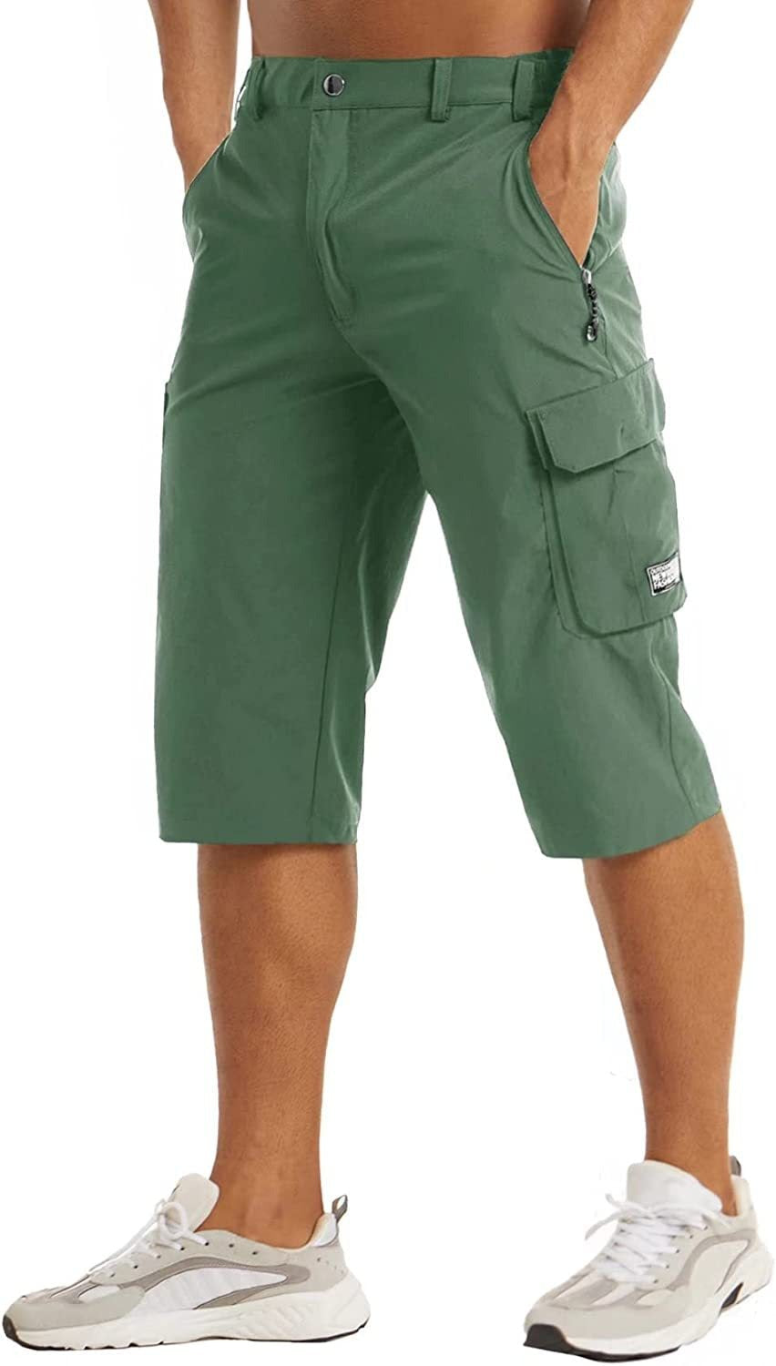 Men's Relaxed Cargo Three Quarter Shorts