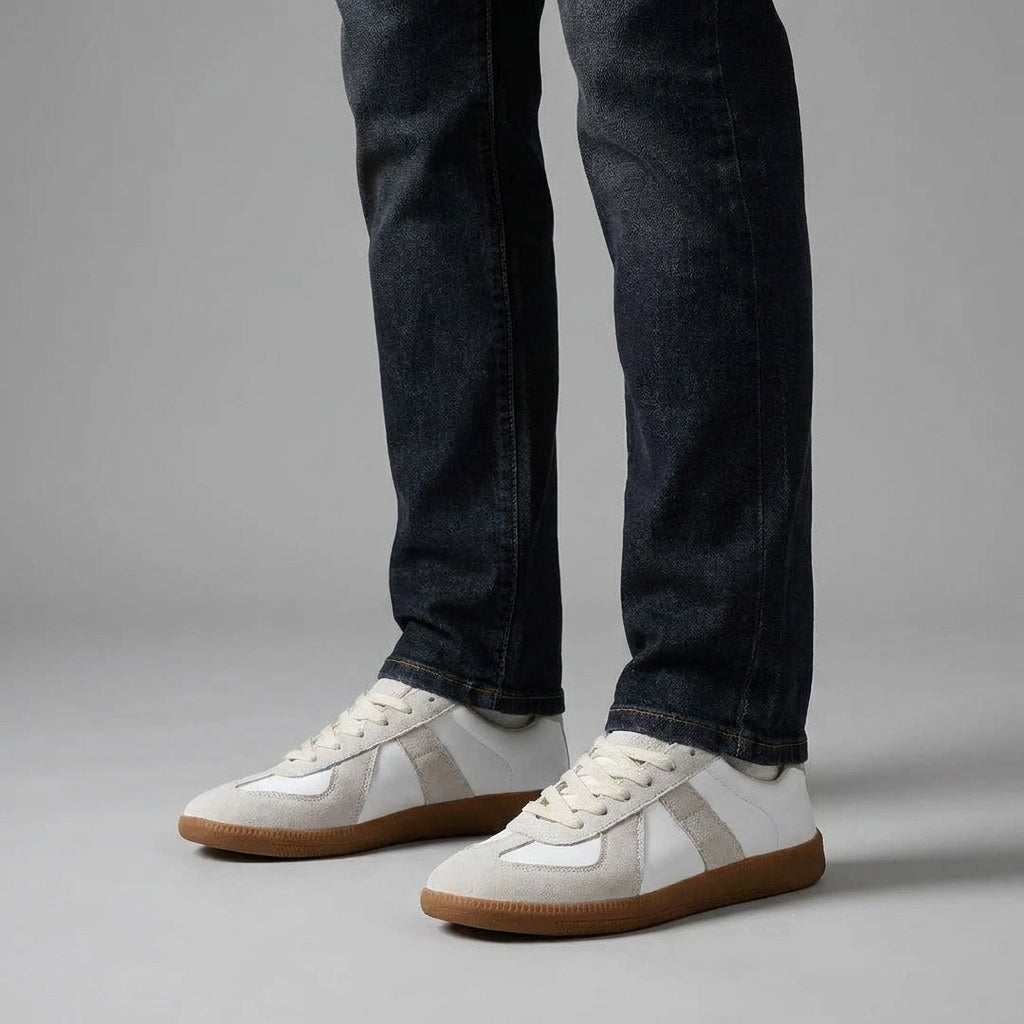 Men's Retro Low Top Lace Up Sneakers