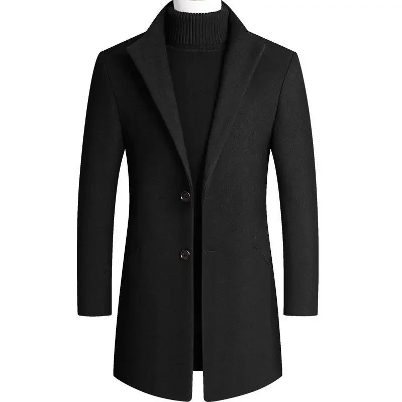 Men's Slim Fit Classic Tailored Overcoat