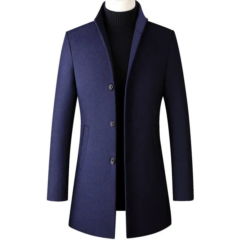 Men's Slim Fit Classic Tailored Overcoat