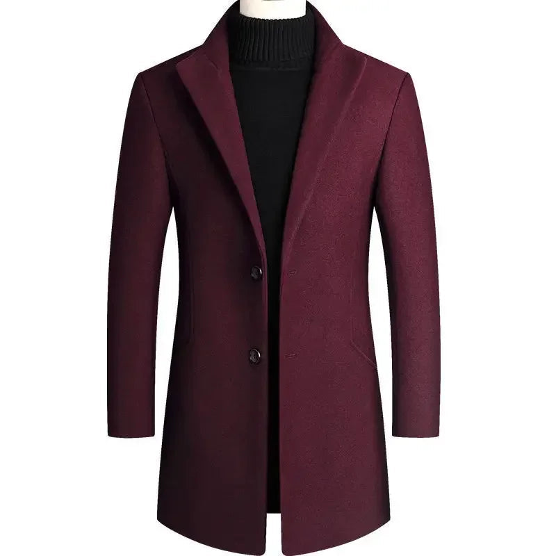 Men's Slim Fit Classic Tailored Overcoat