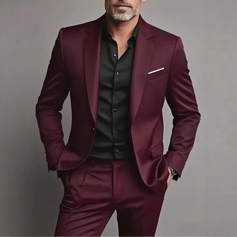 Men's Slim Fit Formal Suit For Galas And Events