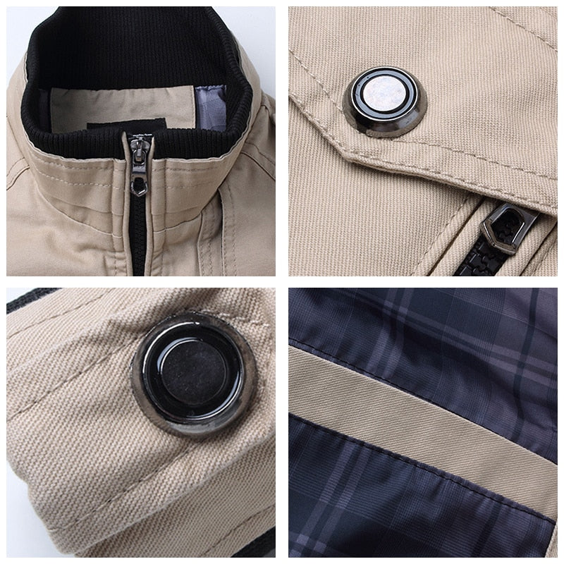 Men's Slim Fit High Collar Winter Jacket