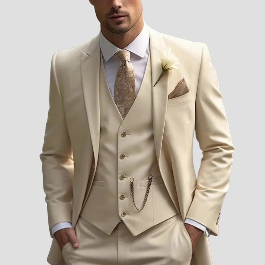 Men's Slim Fit Three Piece Formal Suit