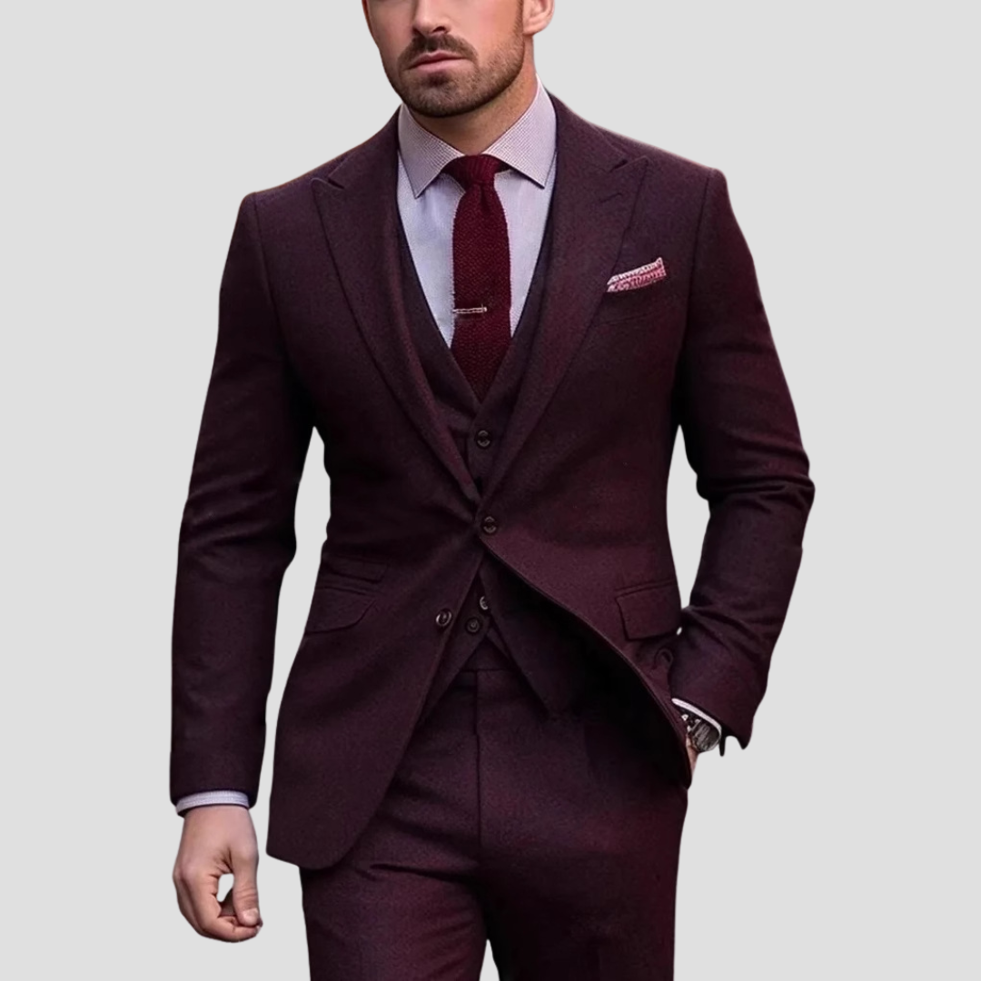 Men's Slim Fit Three Piece Formal Suit