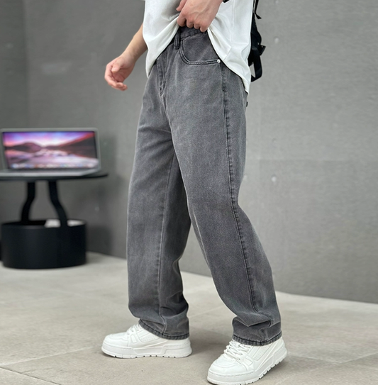 Men's Straight Leg Slant Pocket Jeans