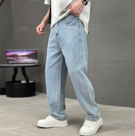 Men's Straight Leg Slant Pocket Jeans