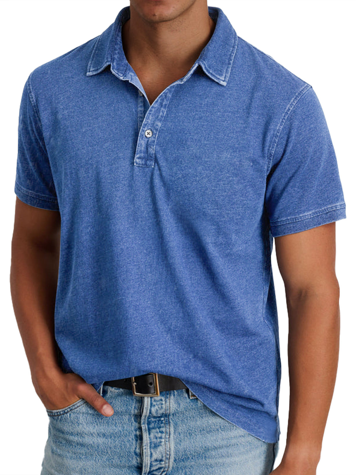 Men's Structured Collar Polo Shirt