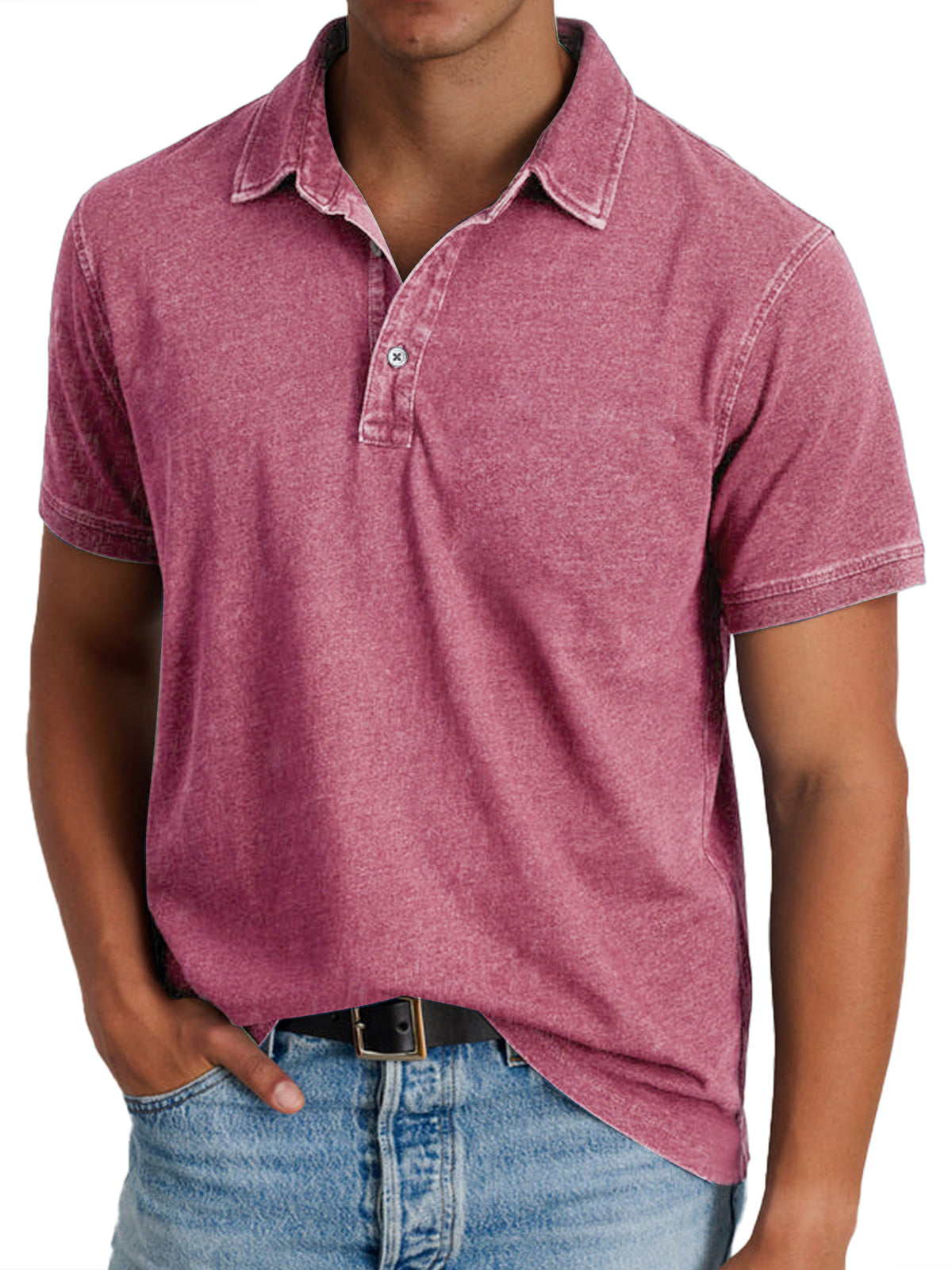 Men's Structured Collar Polo Shirt