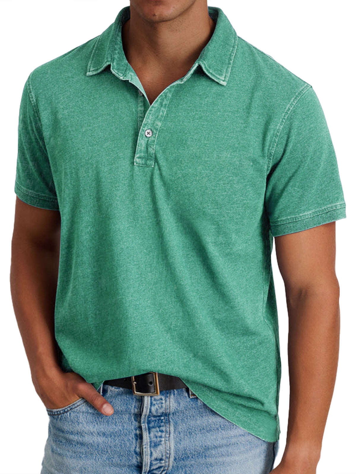 Men's Structured Collar Polo Shirt