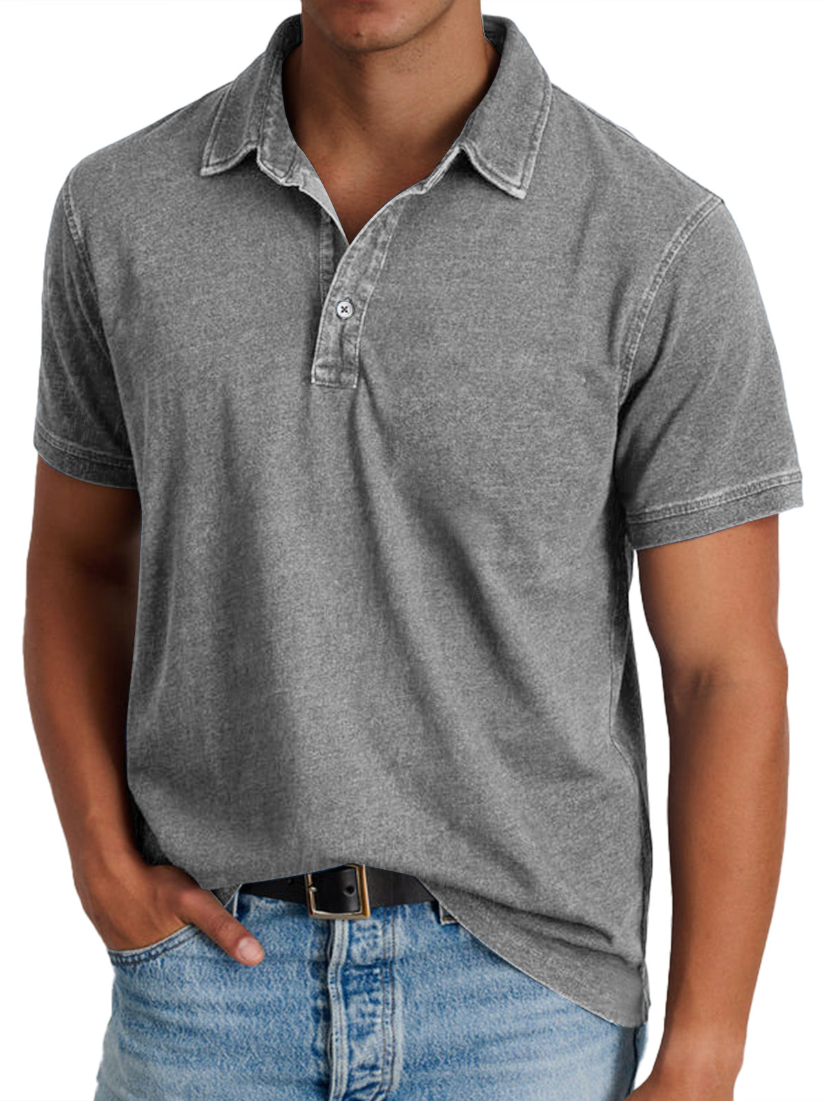 Men's Structured Collar Polo Shirt