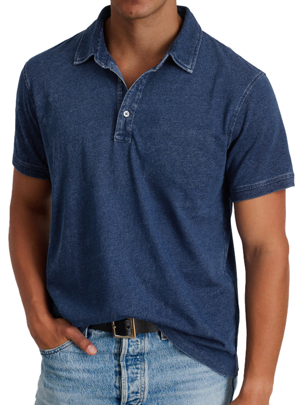 Men's Structured Collar Polo Shirt