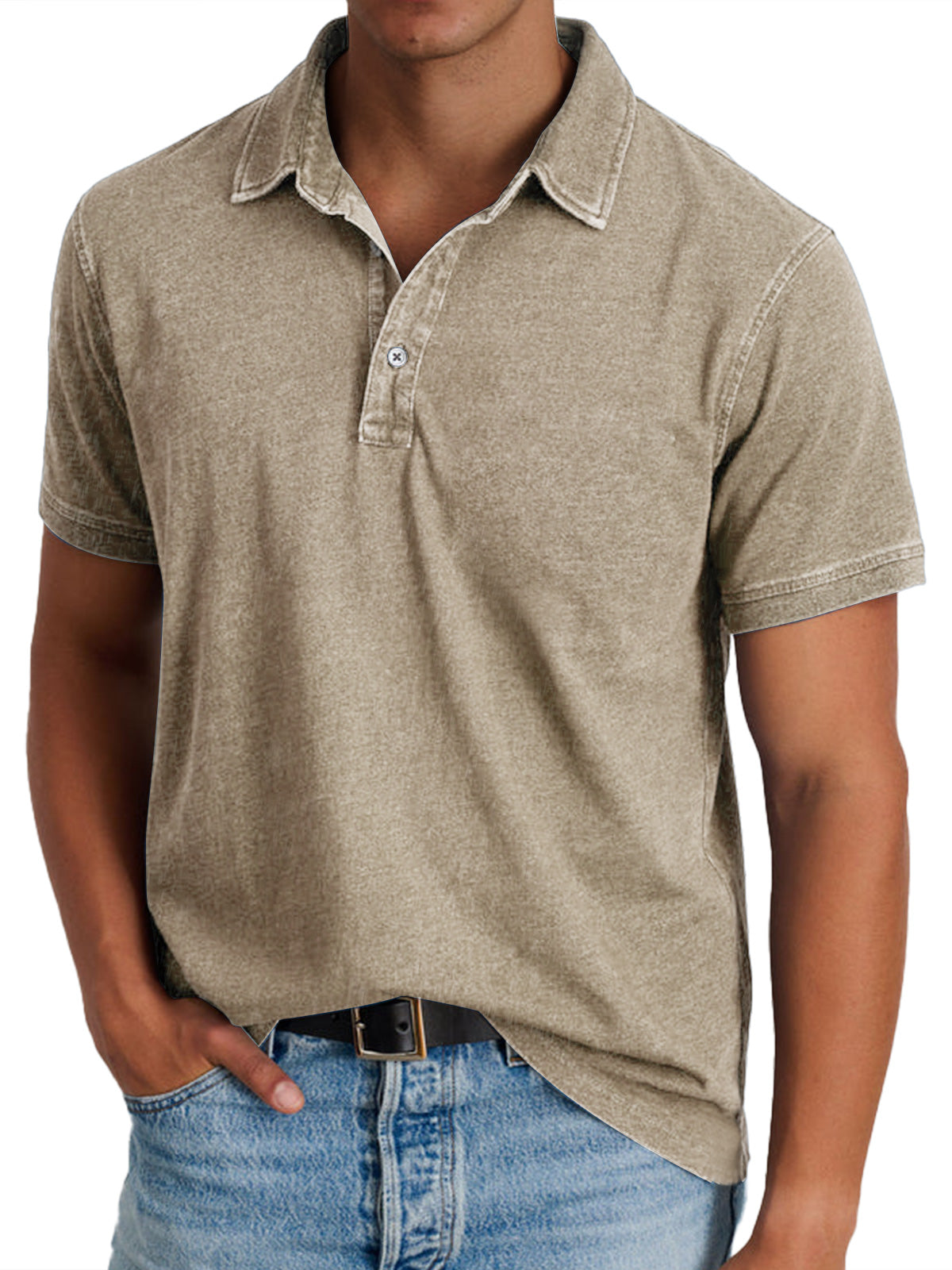 Men's Structured Collar Polo Shirt