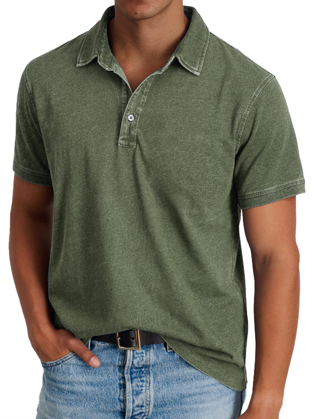 Men's Structured Collar Polo Shirt