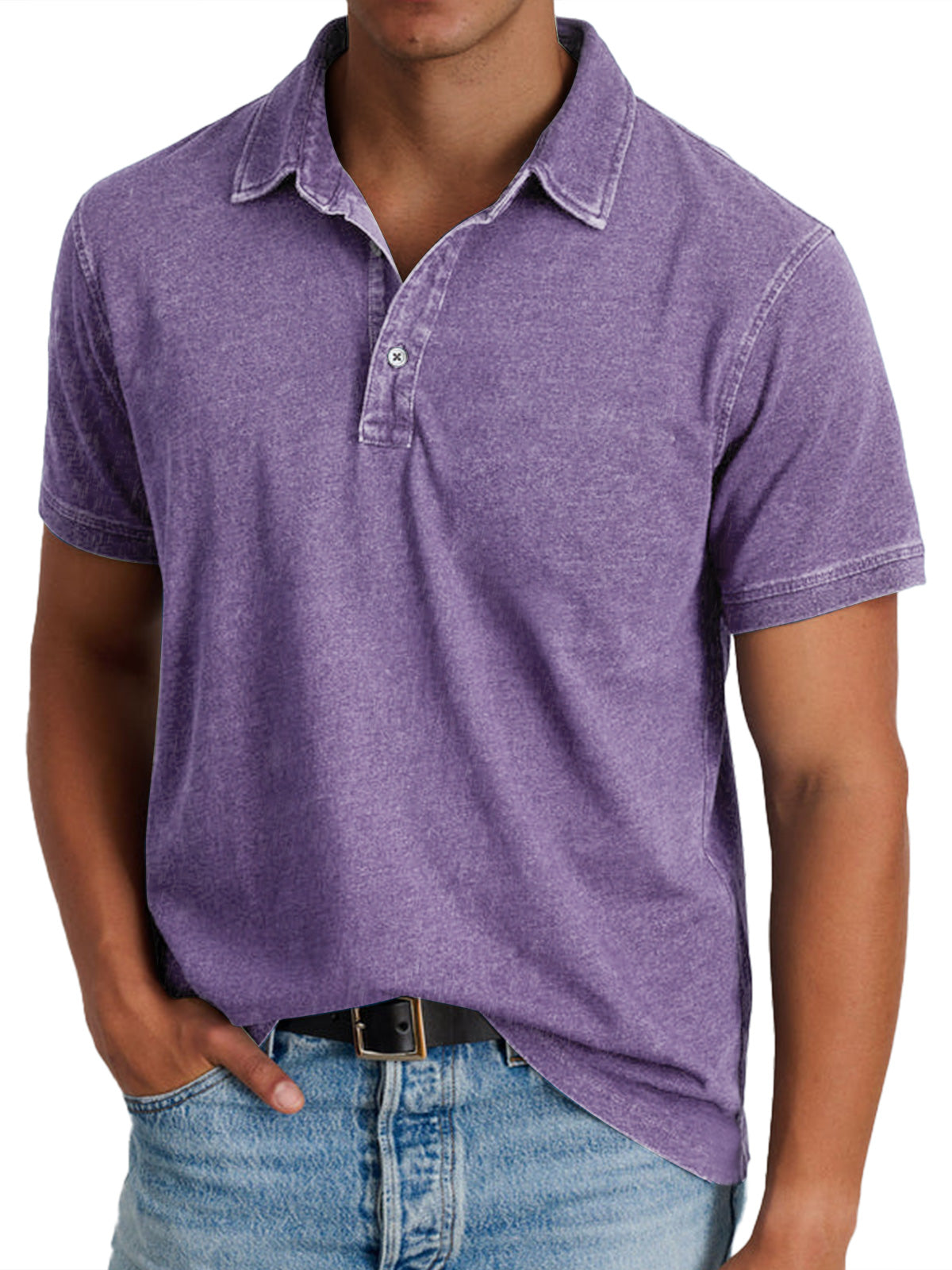 Men's Structured Collar Polo Shirt