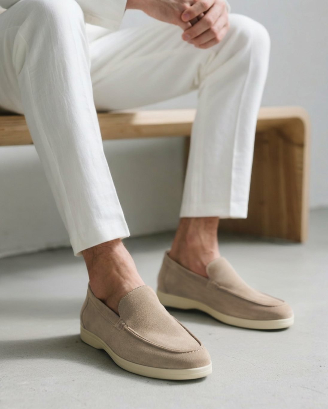 Men's Suede Slip-On Loafers
