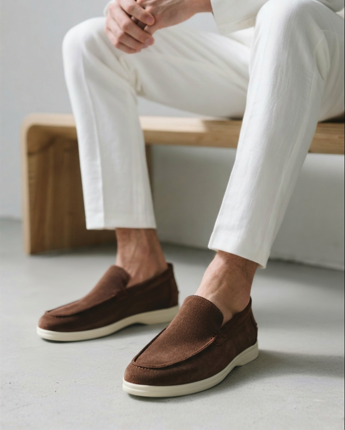 Men's Suede Slip-On Loafers