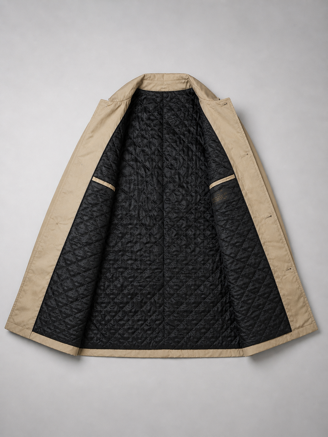 Men's Tailored Longline Button Front Coat