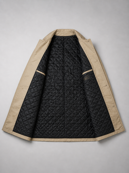 Men's Tailored Longline Button Front Coat