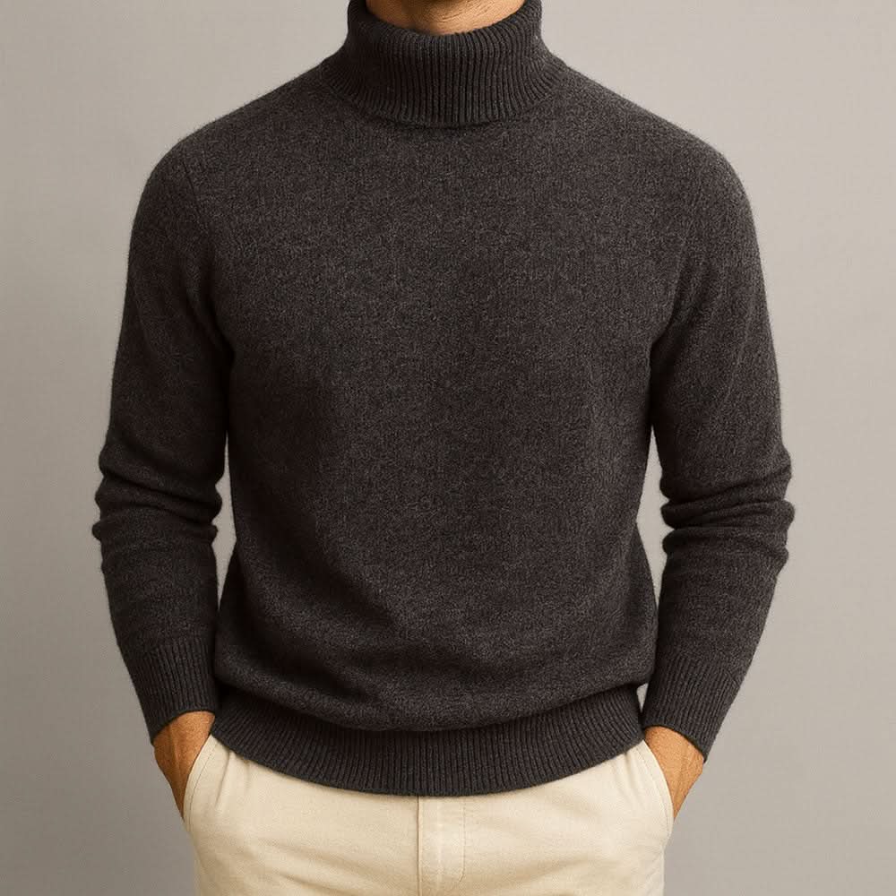 Men's Turtleneck Luxury Knit Sweater