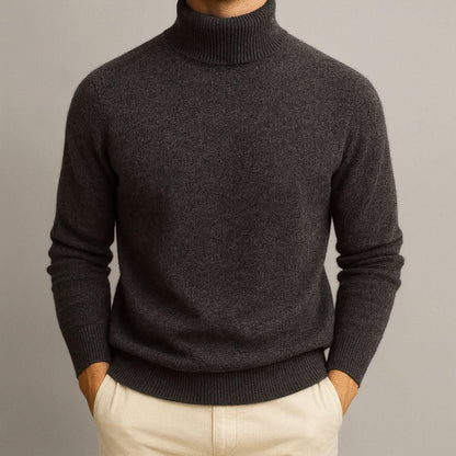 Men's Turtleneck Luxury Knit Sweater