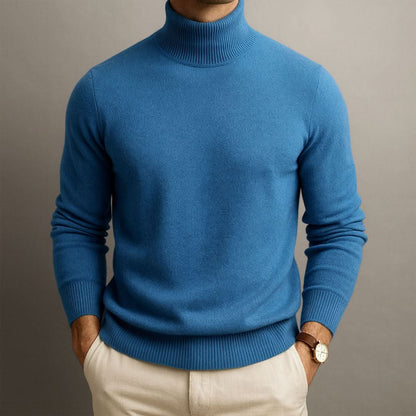 Men's Turtleneck Luxury Knit Sweater