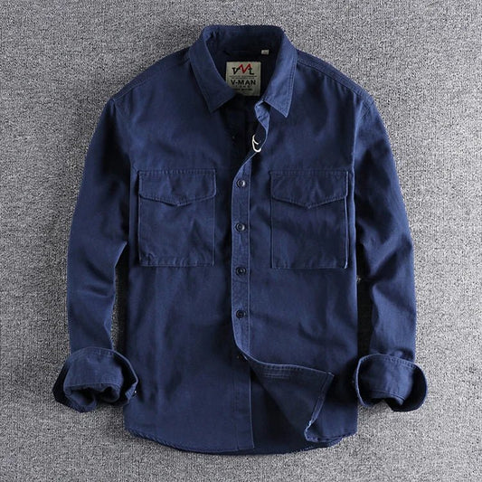 Men's Utility Style Casual Shirt