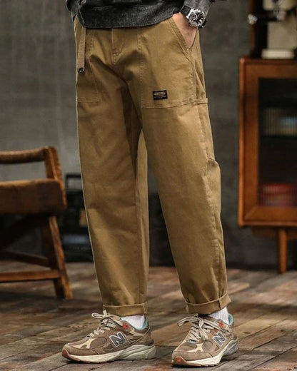 Men's Vintage Wash Cargo Trousers