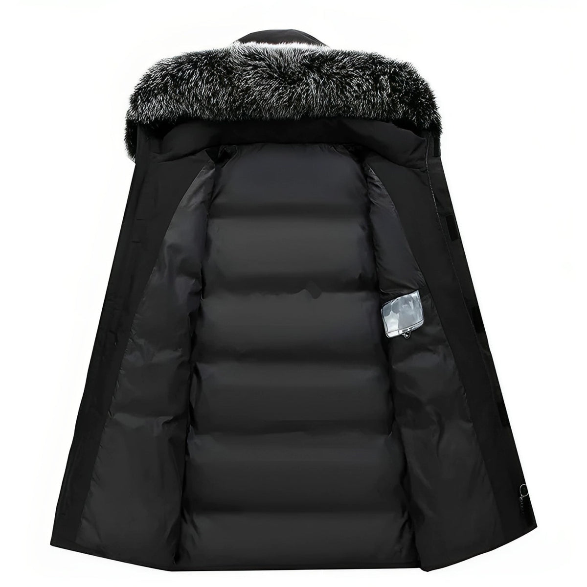 Men's Water-Repellent Winter Parka Jacket with Hood