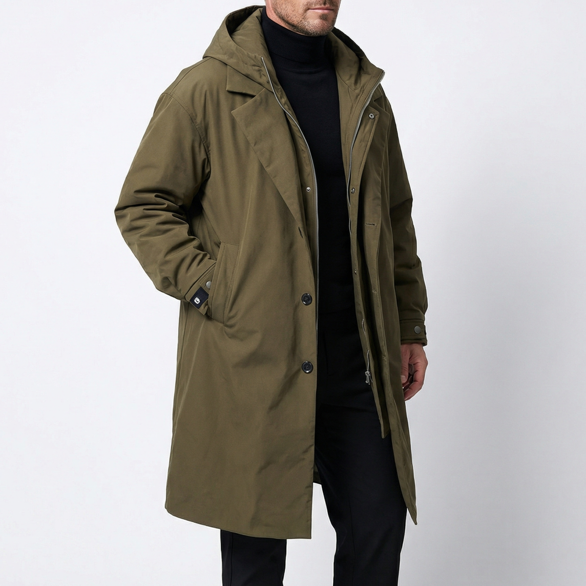 Men's Water Resistant Overcoat