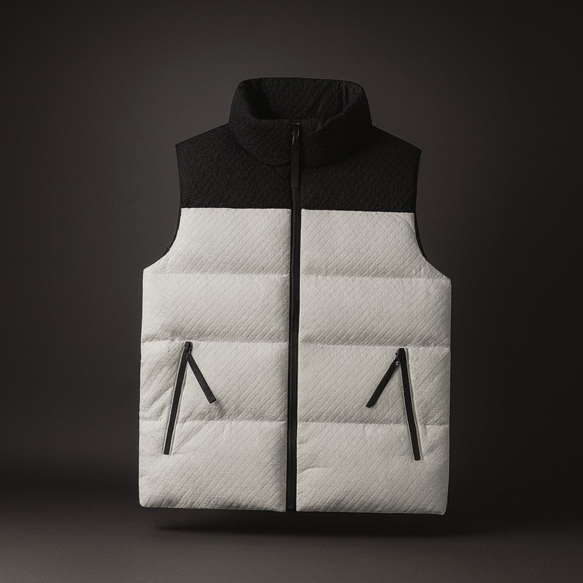 Men's Waterproof High-Neck Puffer Gilet Sleeveless Vest