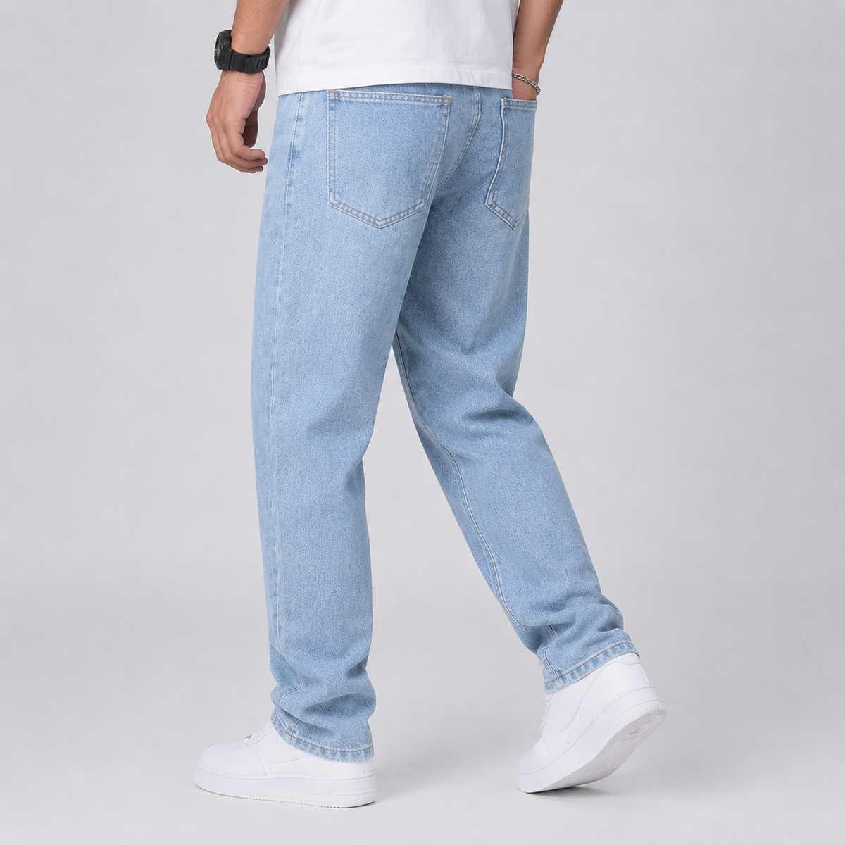 Men's Wide Leg Loose Fit Jeans